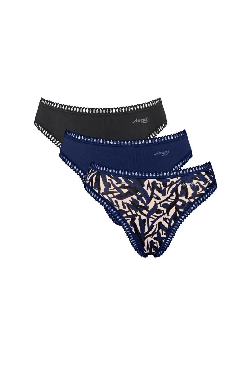 HIGH LEG "Sloggi"  GO CRUSH 3 τεμάχια πολυχρωμα