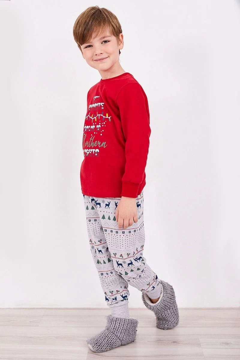 Παιδική χειμωνιάτικη πιτζάμα για αγόρι "Roly Poly" LIGHTS BOY