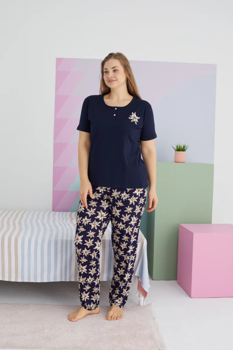Γυναικεία Καλοκαιρινή Πιτζάμα Plus Size Sexen Ambrosia