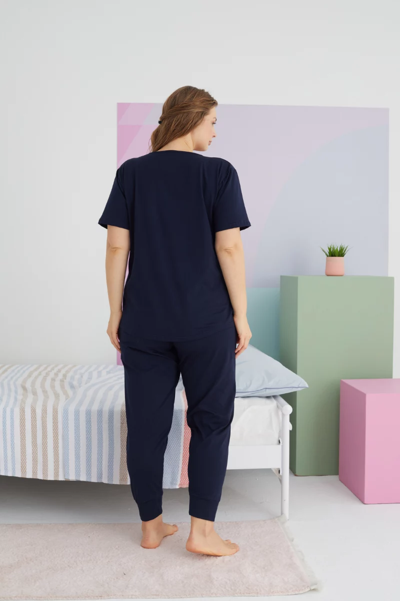 Γυναικεία Καλοκαιρινή Πιτζάμα Plus Size Sexen KILT Βαμβακερή