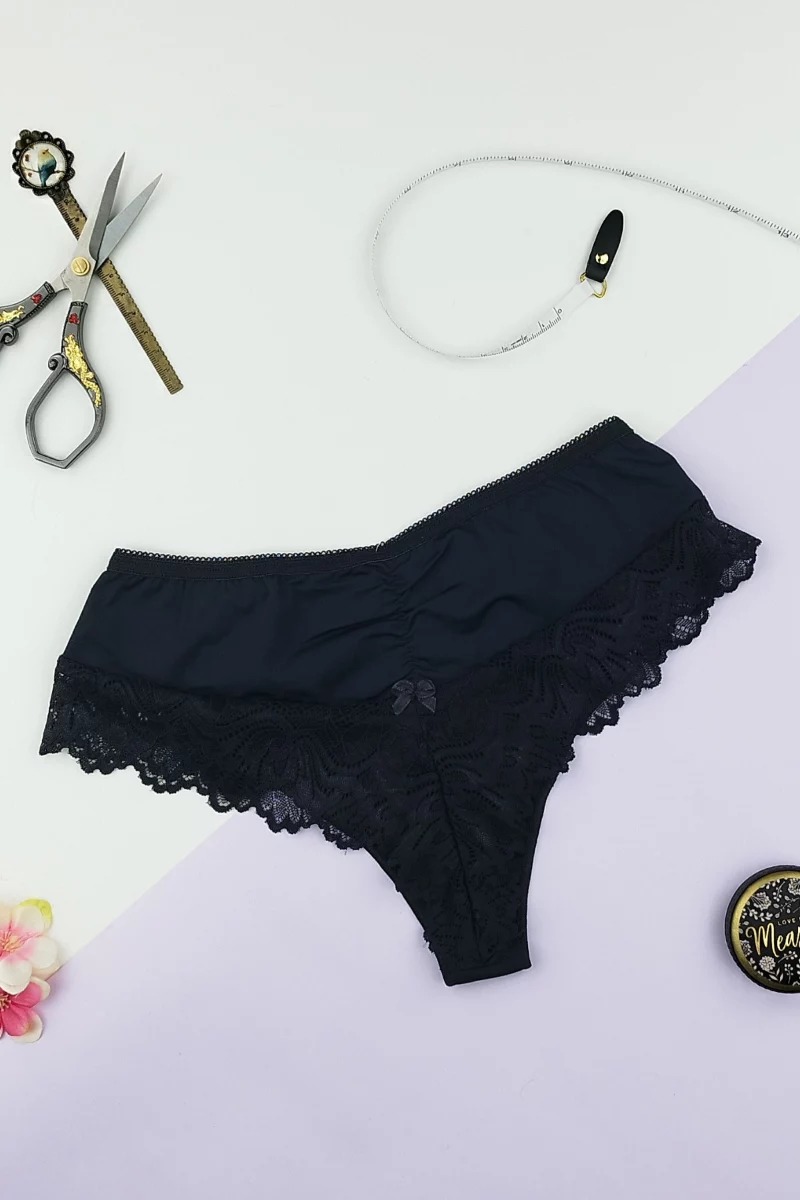 Γυναικείο Brazilian Slip Avangard EOLIS Μαύρο Polyamide