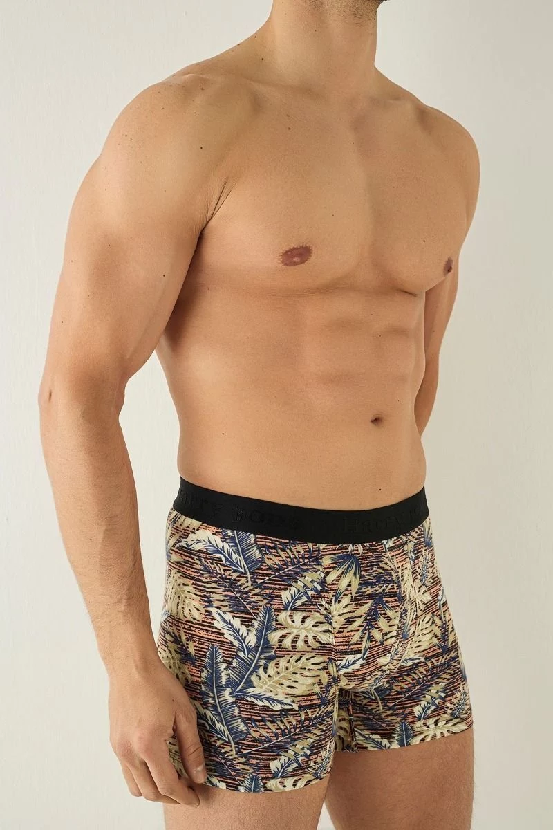 Boxer "Harry Jons" PINK LEAF