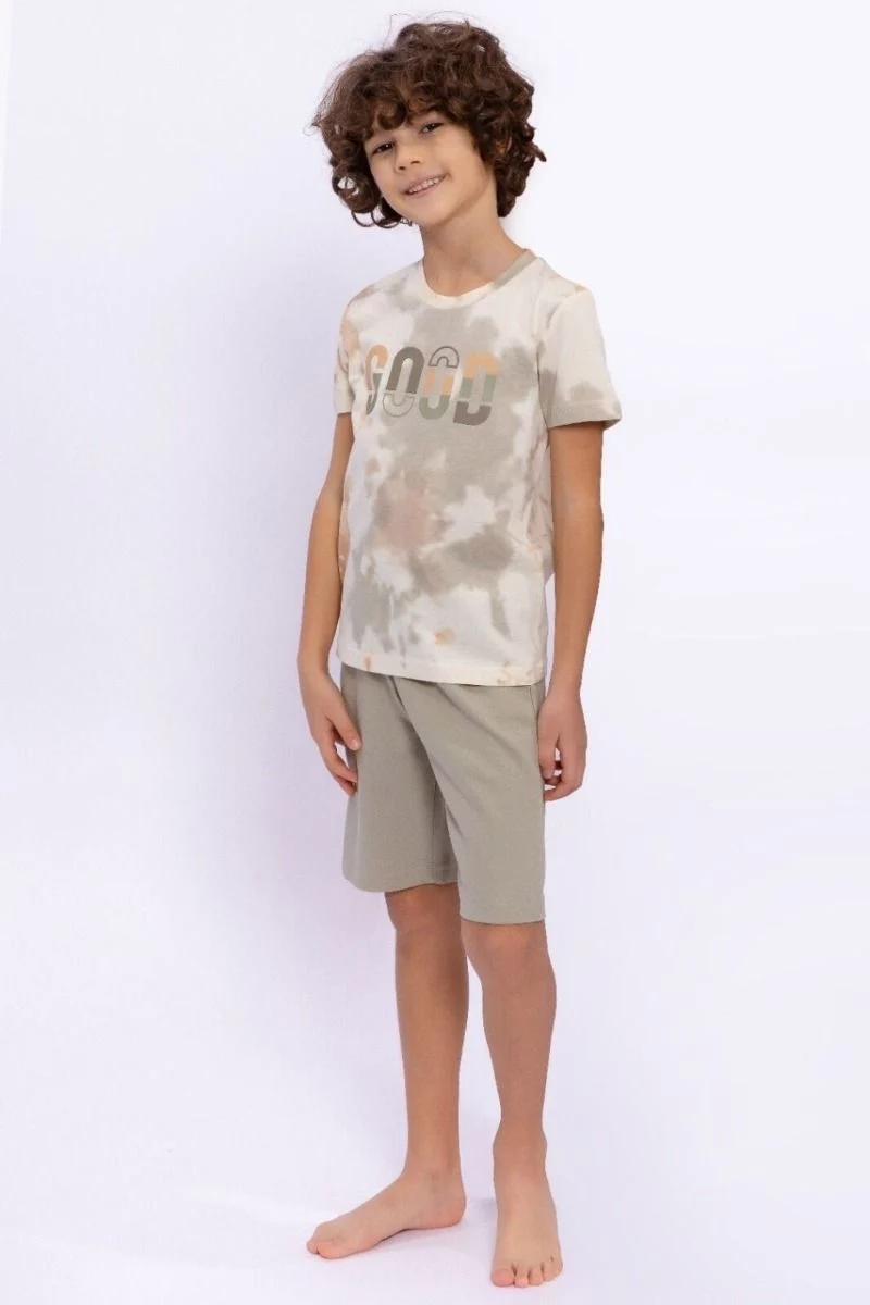 Καλοκαιρινή αγορίστικη παιδική πιτζάμα tie dye σχέδιο