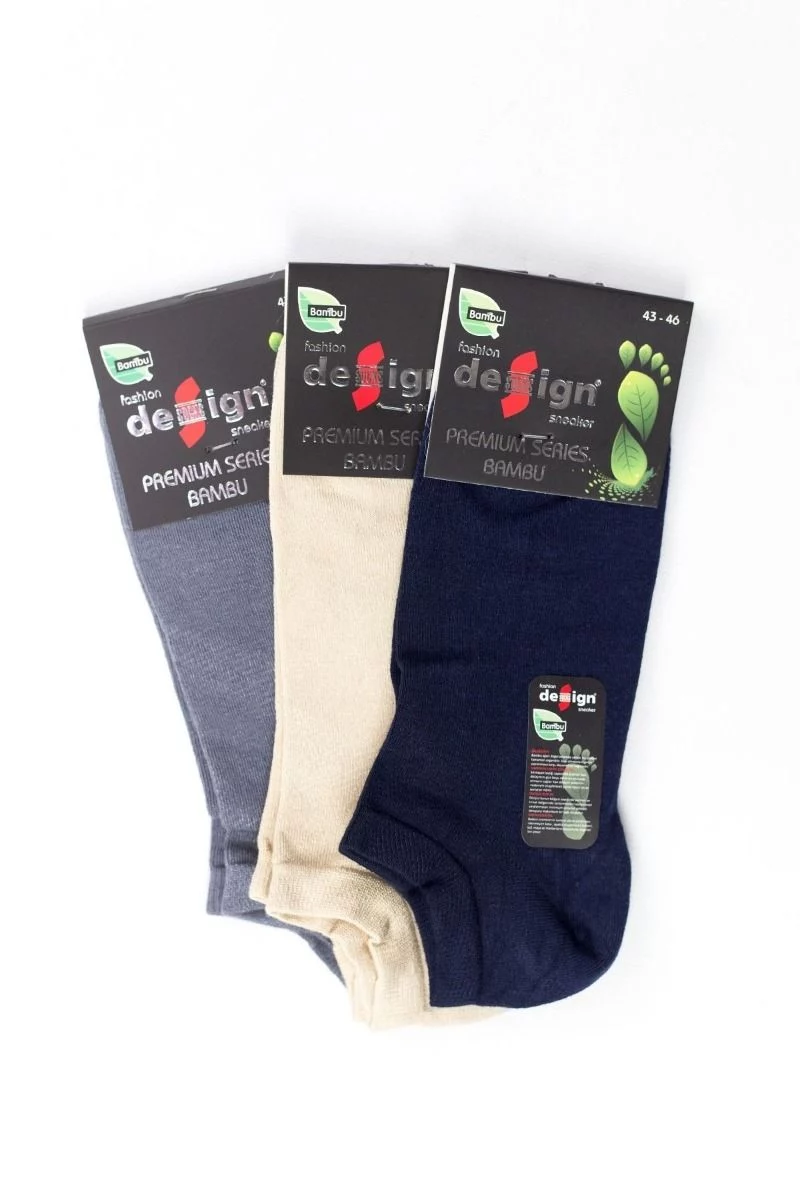 Ανδρικές κάλτσες σοσόνια Bamboo Design PREMIUM MEN 3 ζευγάρια