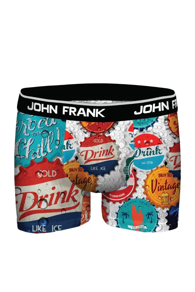 Ανδρικό Boxer John Frank BEER CAP βαμβακερό