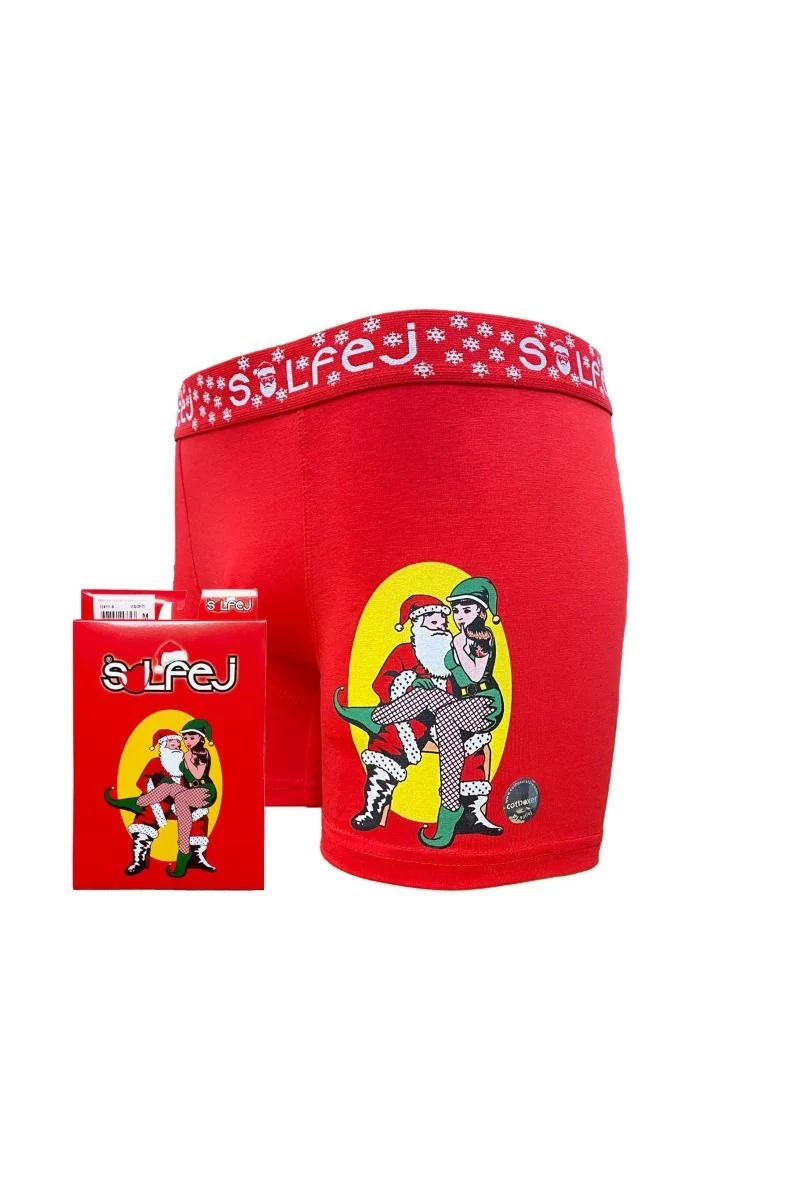 Ανδρικό χριστουγεννιάτικο boxer Solfej SUGAR SANTA