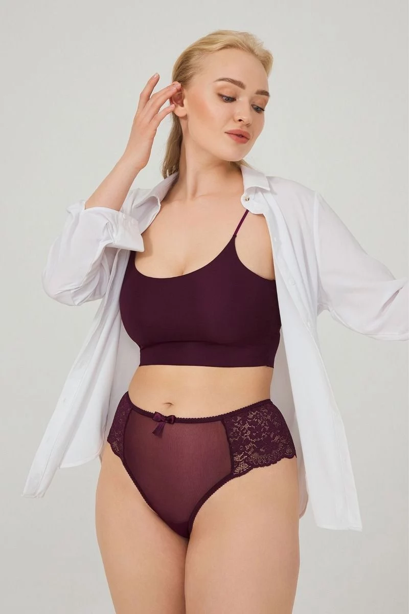 Γυναικείο Brazilian Plus Size CottonHill AALIYAH PURPLE