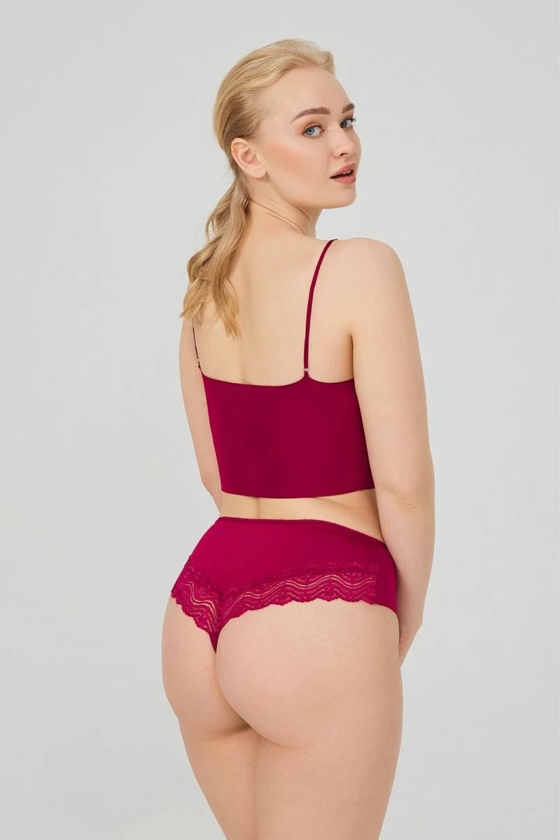 Γυναικείο Brazilian Plus Size CottonHill KAYA BORDEAUX