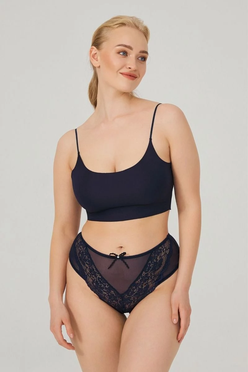 Γυναικείο Brazilian Plus Size CottonHill KEISHA BLUE