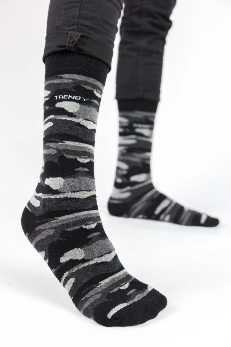  Casual Κάλτσες "Trendy" MILITARY BLACK