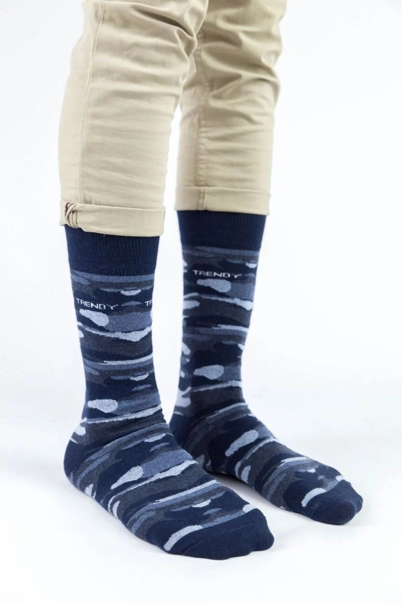 Ανδρικές Casual Κάλτσες Trendy MILITARY BLUE