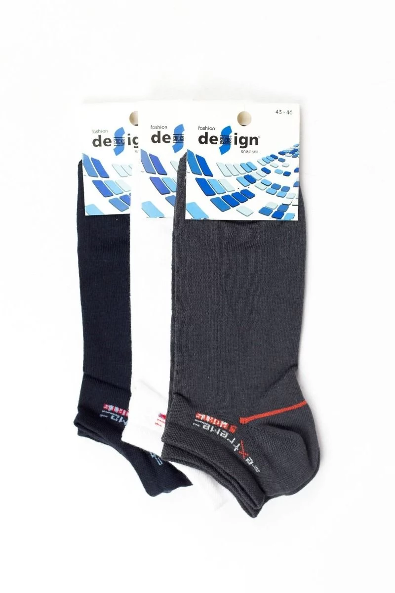 Ανδρικά βαμβακερά σοσόνια Design EXTREME II 3 ζευγάρια