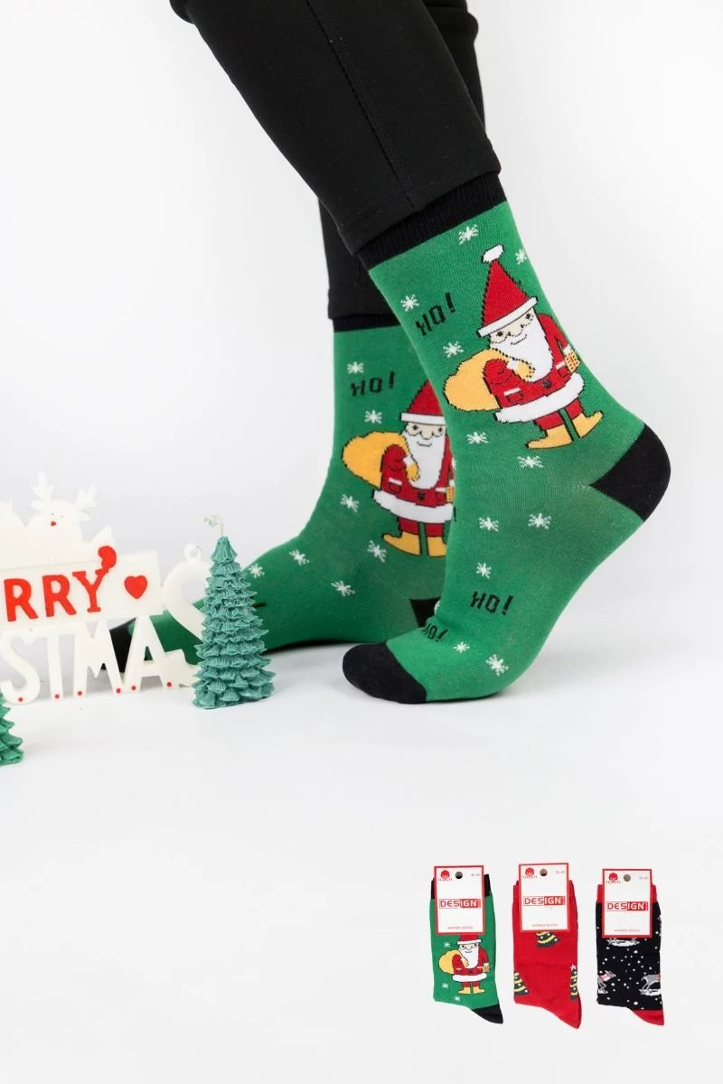 Γυναικείες fashion κάλτσες  Design NOEL C 3 ζευγάρια