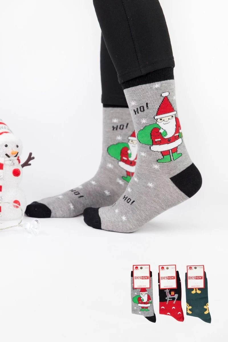 Γυναικείες fashion κάλτσες Design NOEL D 3 ζευγάρια