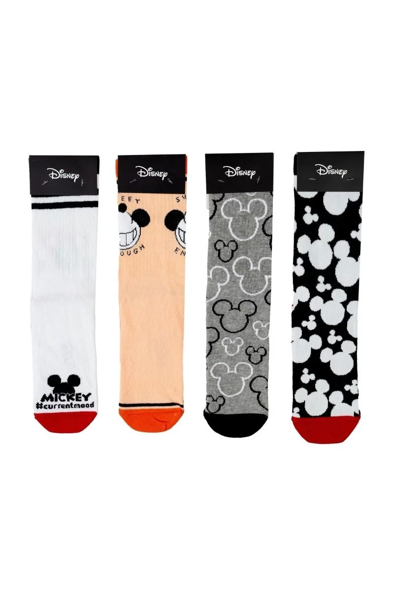 Ανδρικές Fashion Κάλτσες Disney MICKEY RETRO 4 ζευγάρια