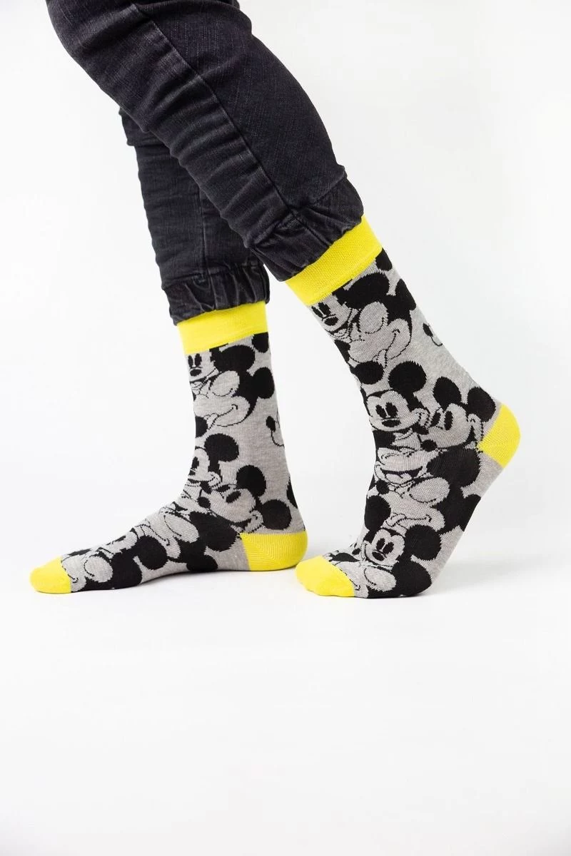 Ανδρικές Fashion Κάλτσες Disney MULTI MICKEY 4 ζευγάρια