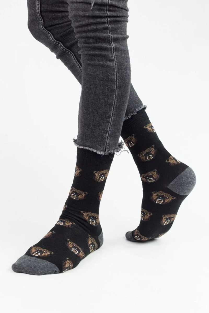 Ανδρικές Fashion Κάλτσες John Frank ANGRY BEAR