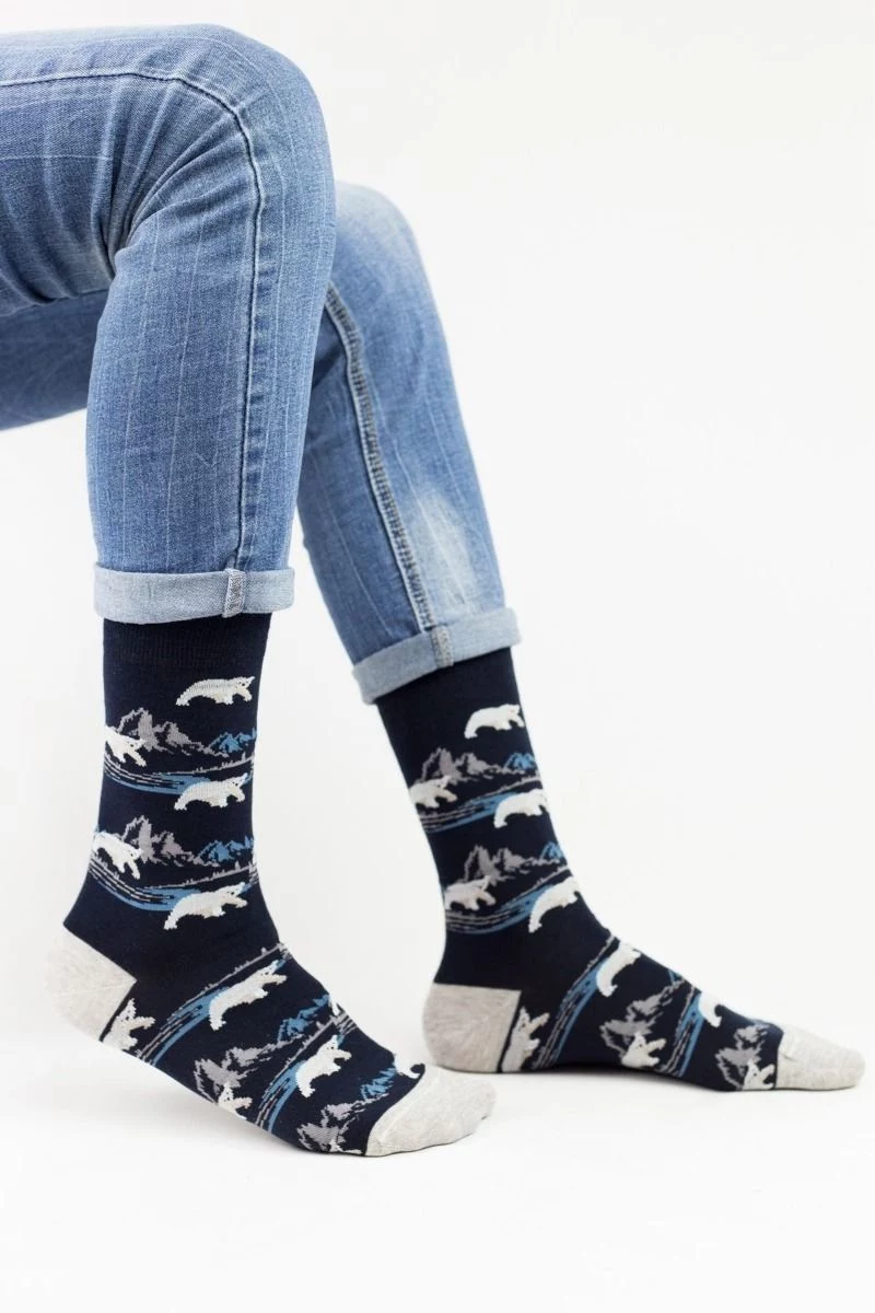 Ανδρικές Fashion Κάλτσες John Frank POLAR BEAR