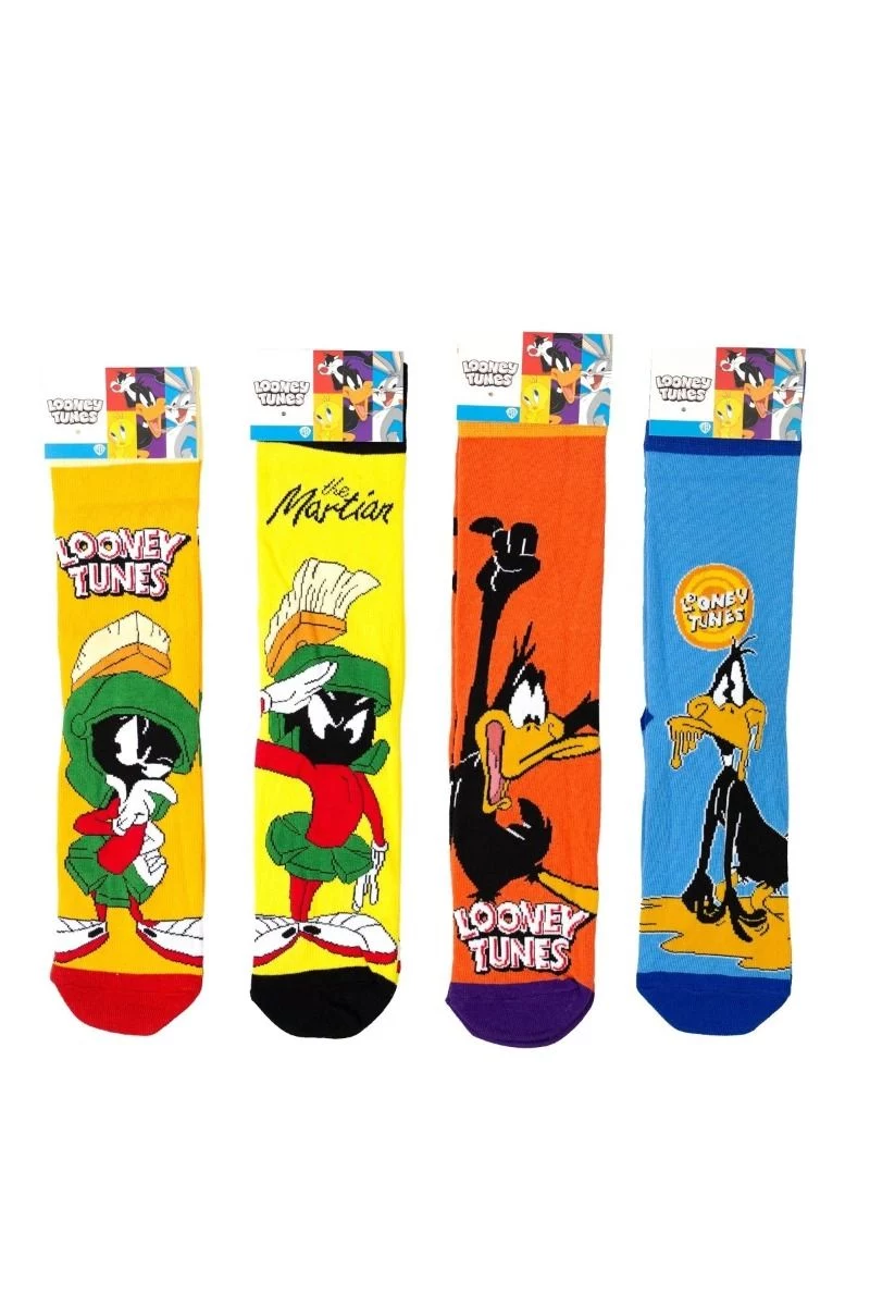 Ανδρικές Fashion Κάλτσες Warner Bros LOONEY TUNES IV 4 ζευγάρια