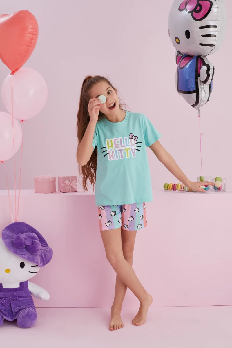 Παιδική Πιτζάμα Σορτσάκι Hello Kitty SUMMER