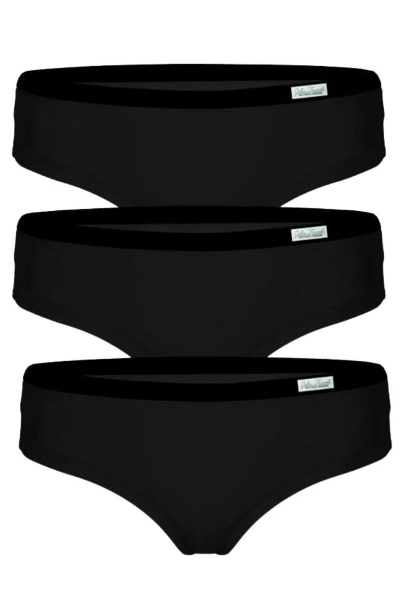Γυναικείο Hipster John Frank NATURAL SENSE TOTAL BLACK 3 τεμάχια