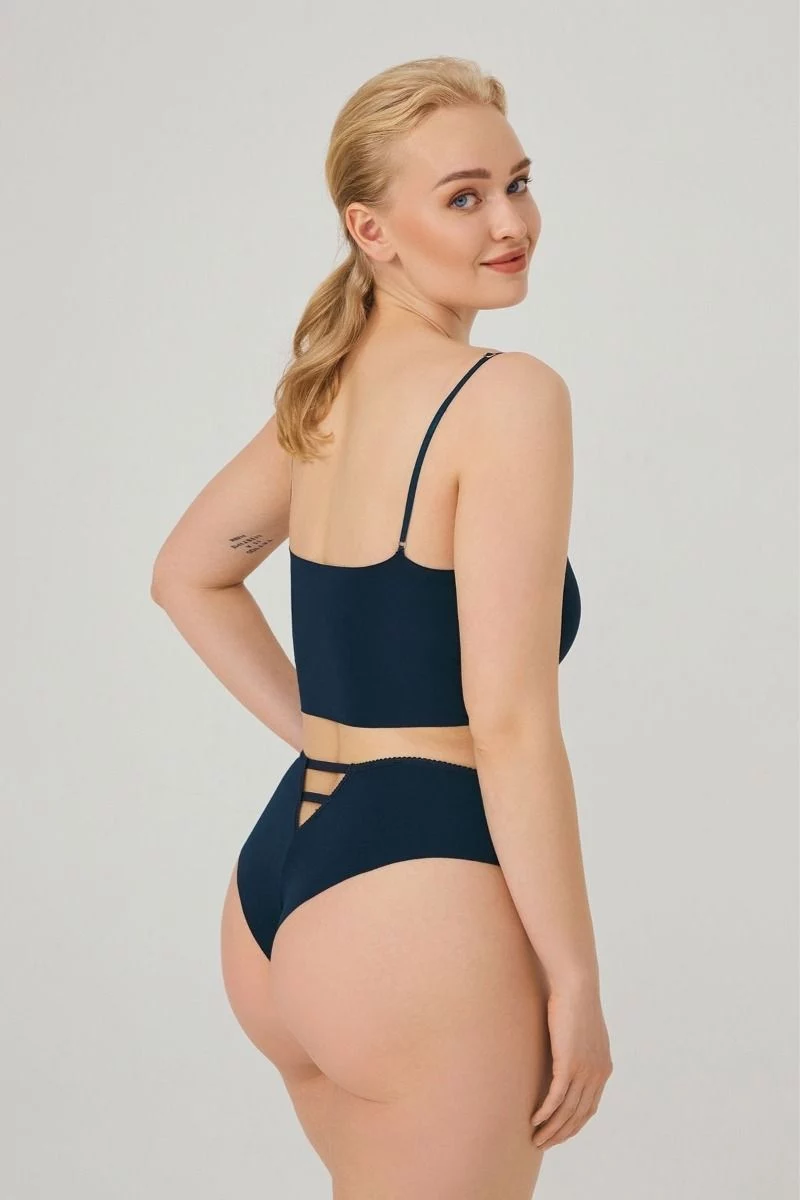 Γυναικείο Laser Cut Brazilian - Plus Size CottonHill NIA PETROL