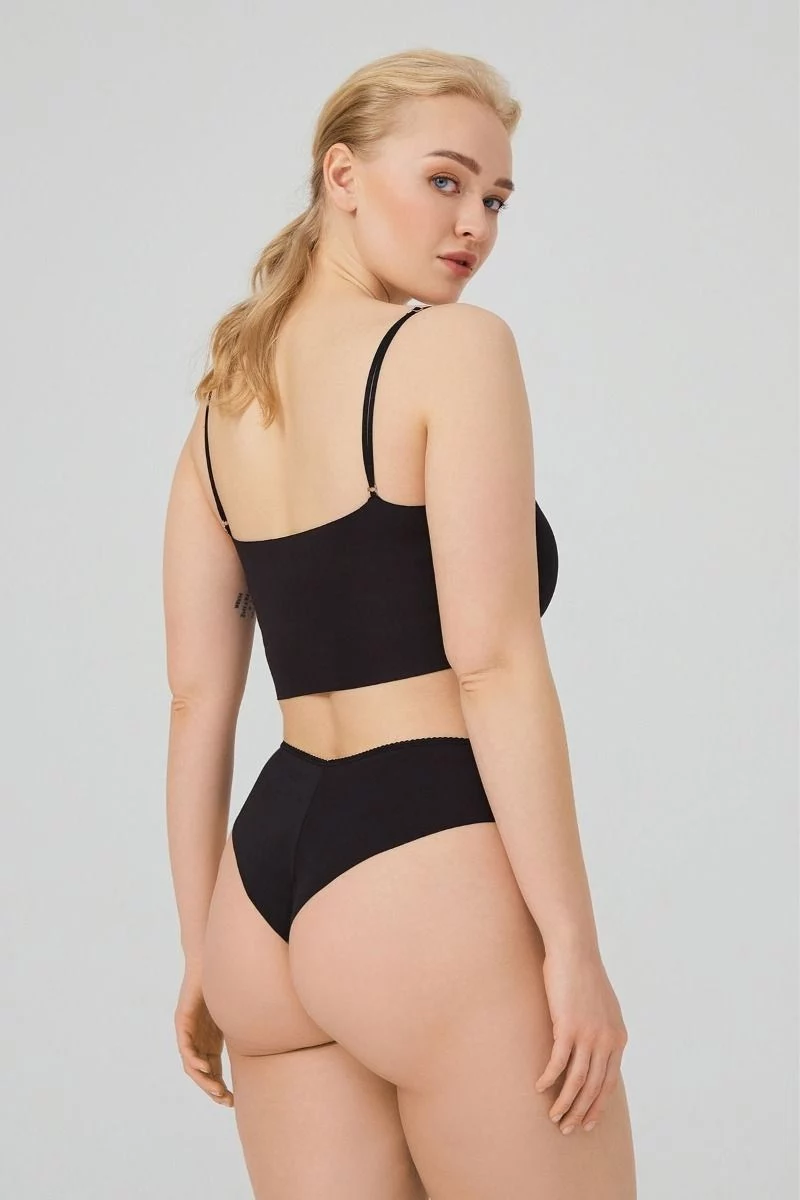 Γυναικείο Laser Cut Brazilian - Plus Size CottonHill YOLANDA BLACK
