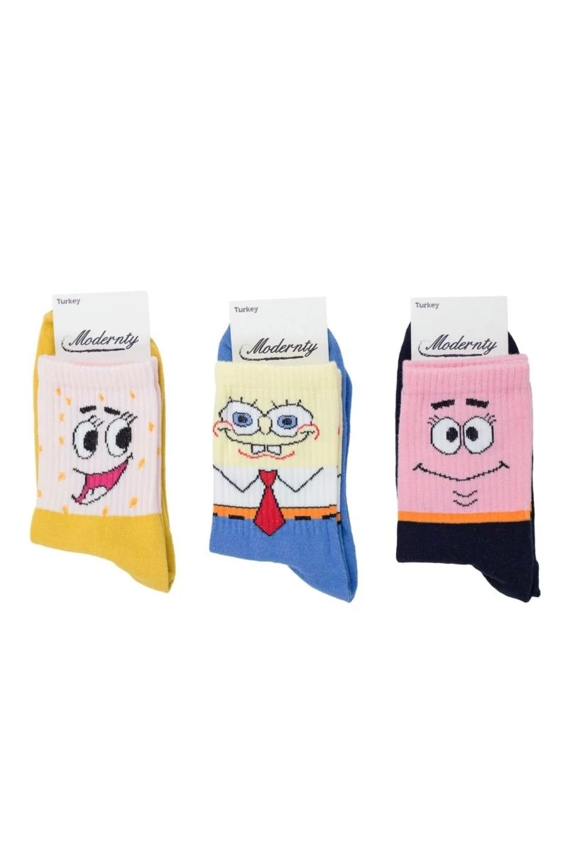 Γυναικείες Ημίκοντες Κάλτσες Modernty BOB PINK 3 ζευγάρια