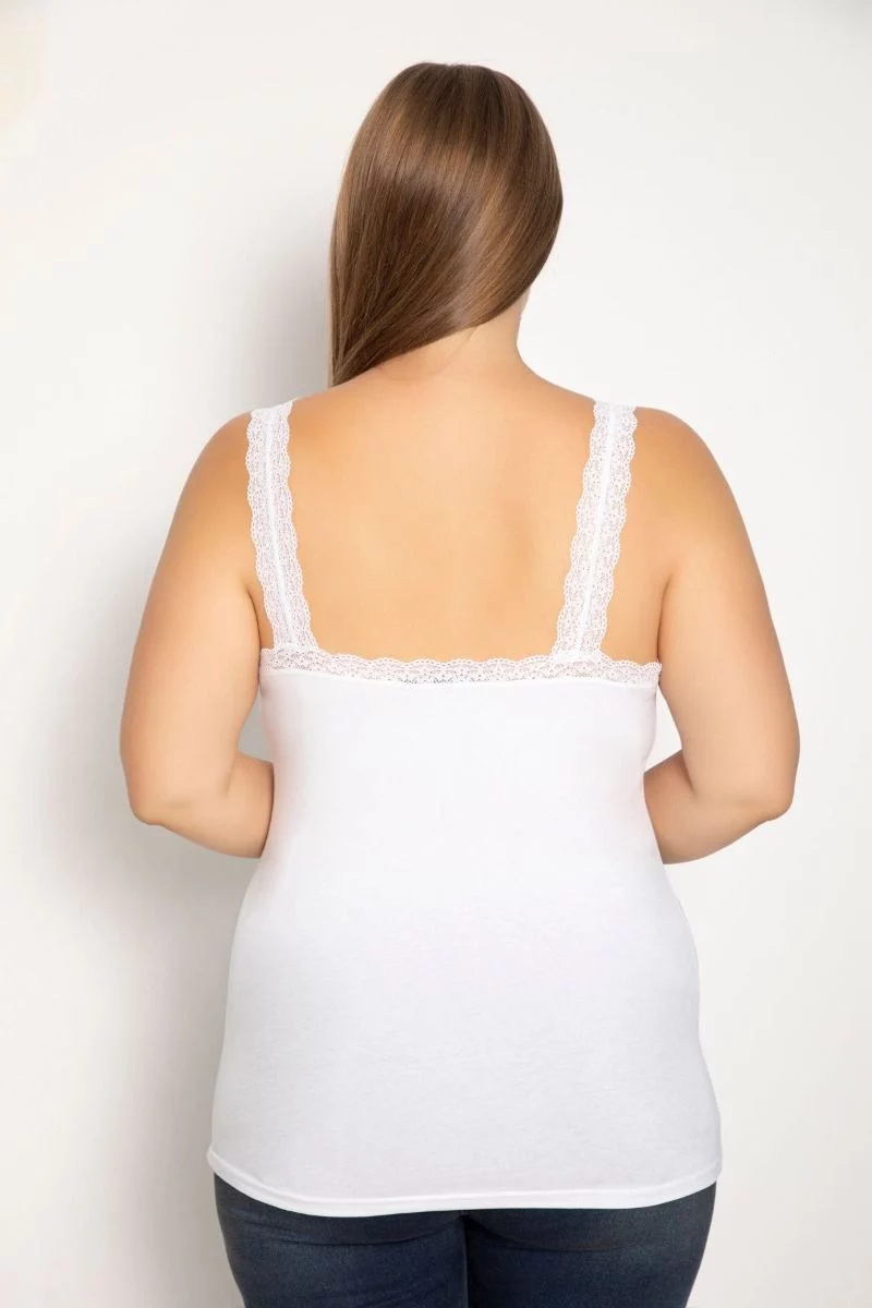 Γυναικείο Φανελάκι Plus Size siyah inci ISABELLA