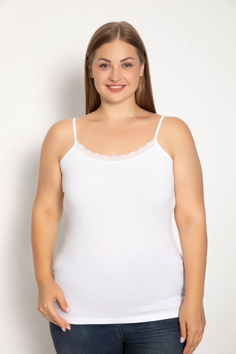Γυναικείο Φανελάκι Plus Size siyah inci KARLA