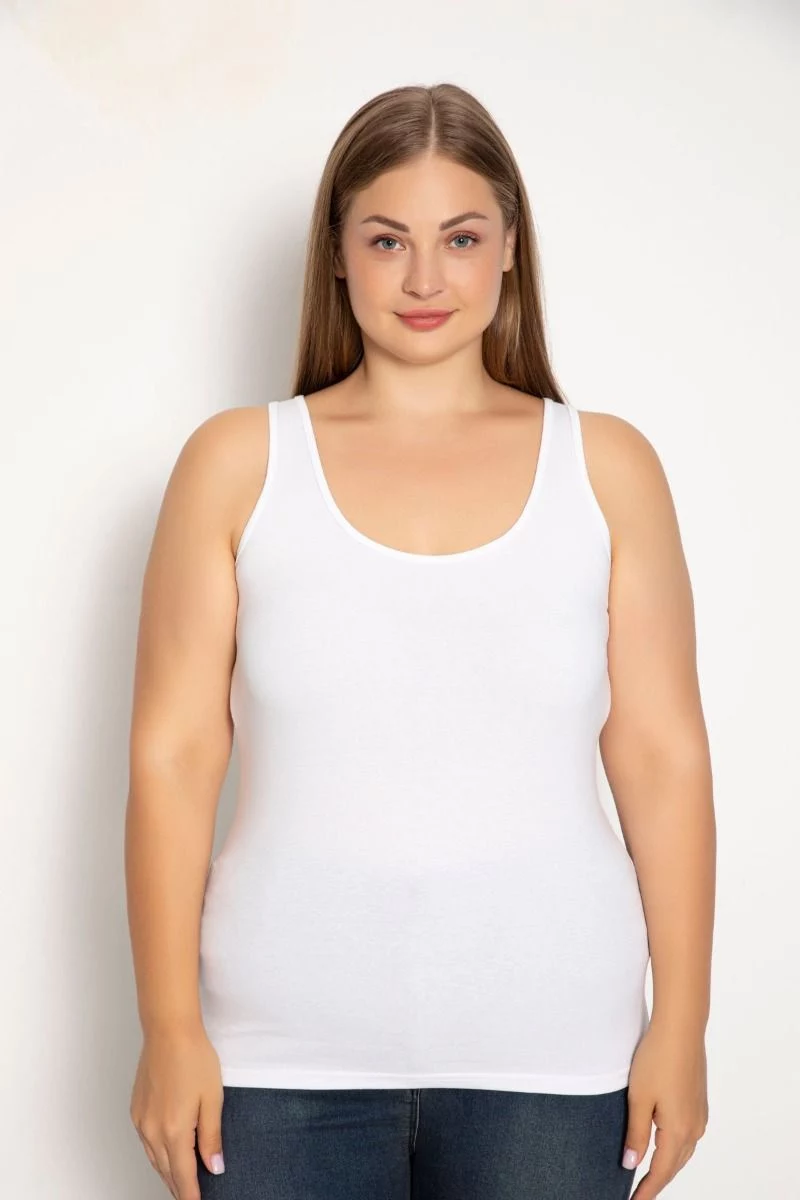 Γυναικείο Φανελάκι Plus Size siyah inci MILAN