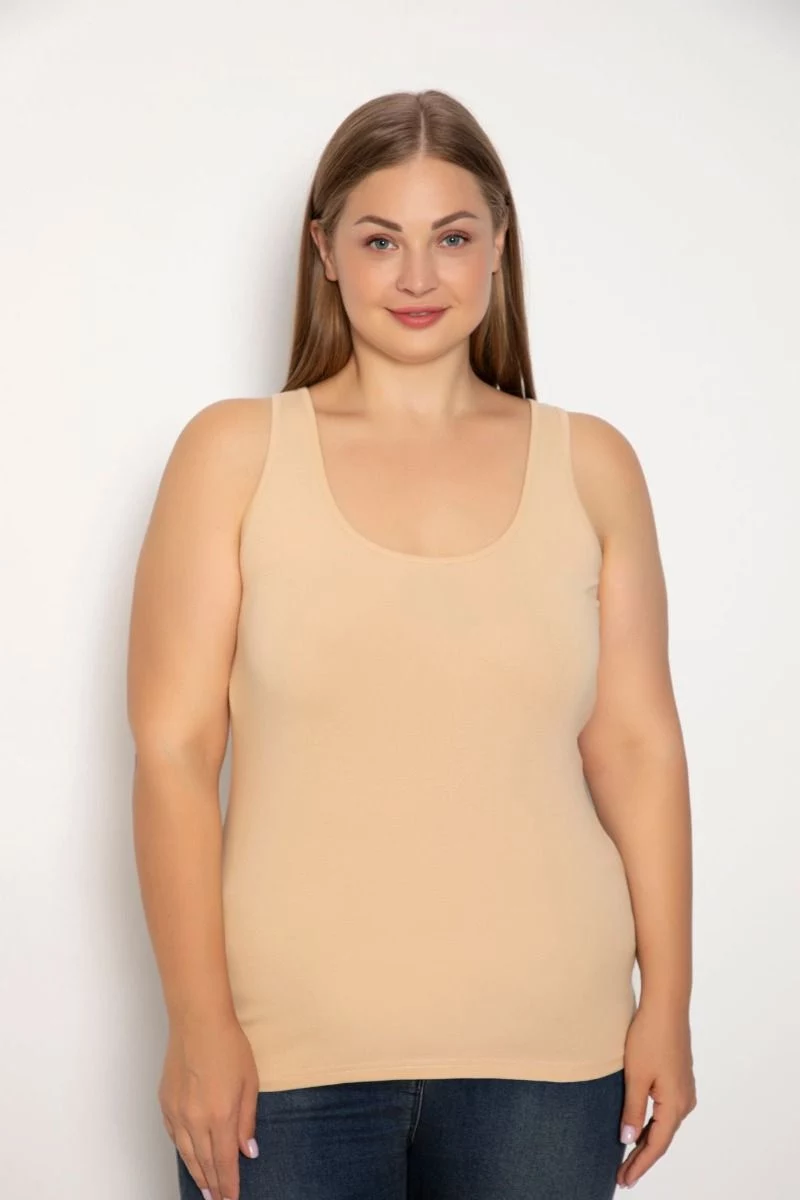 Γυναικείο Φανελάκι Plus Size siyah inci MILAN