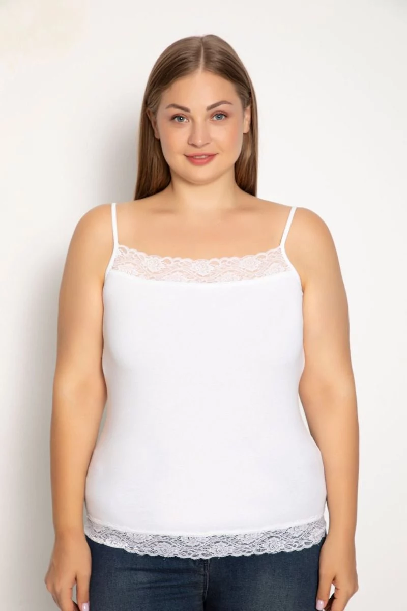 Γυναικείο Φανελάκι Plus Size siyah inci SOLFEGE