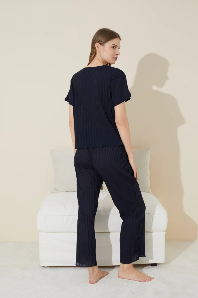 Πιτζάμα siyah inci ISABELLA NAVY