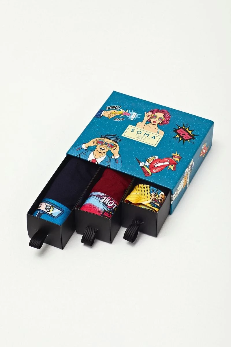 Boxers "Soma" POP ART 3 τεμάχια