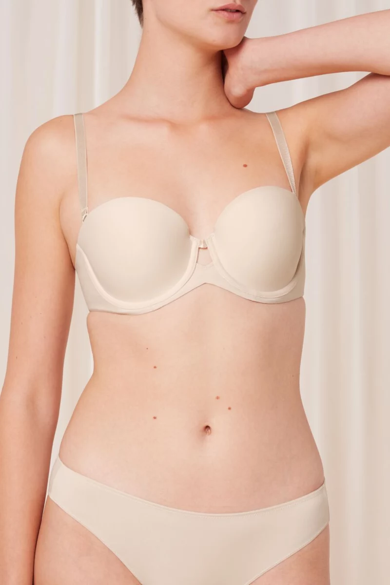 Σουτιέν Strapless Triumph Pure Micro WDP 00DL Ανοιχτό Μπεζ