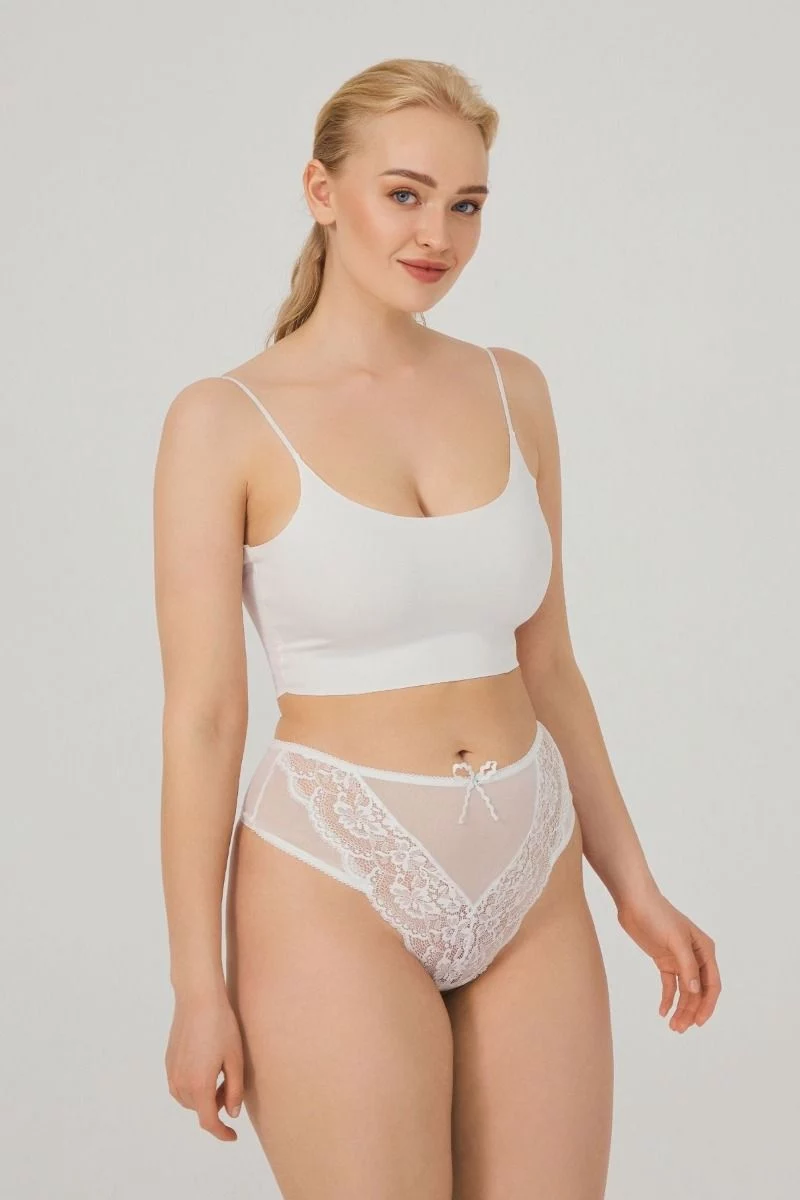 Γυναικείο string εσώρουχο plus size CottonHill KEISHA EKROU