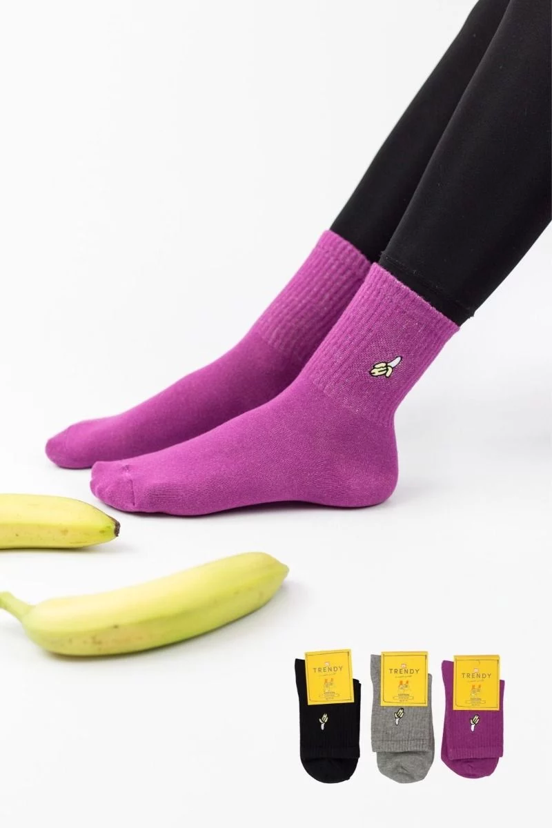 Γυναικείες Ημίκοντες Κάλτσες Trendy BANANAS I 3 ζευγάρια