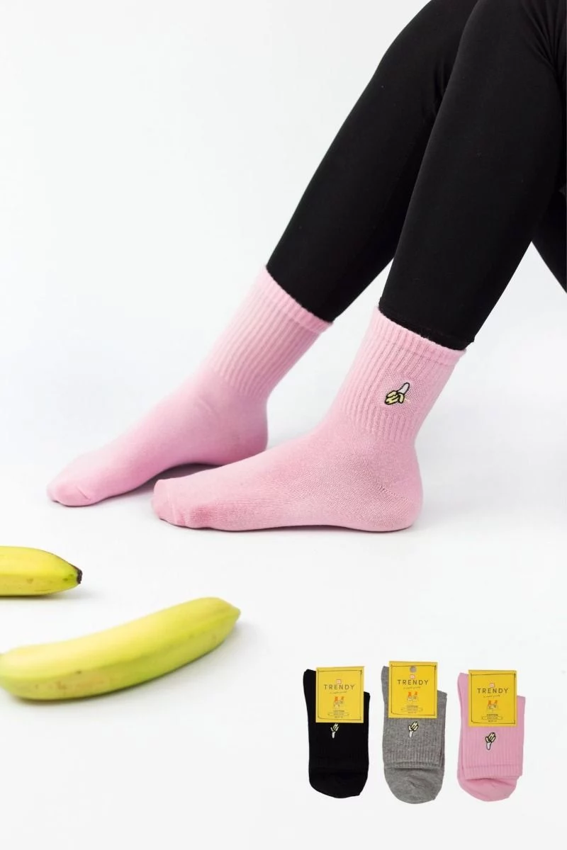 Γυναικείες Ημίκοντες Κάλτσες Trendy BANANAS III 3 ζευγάρια