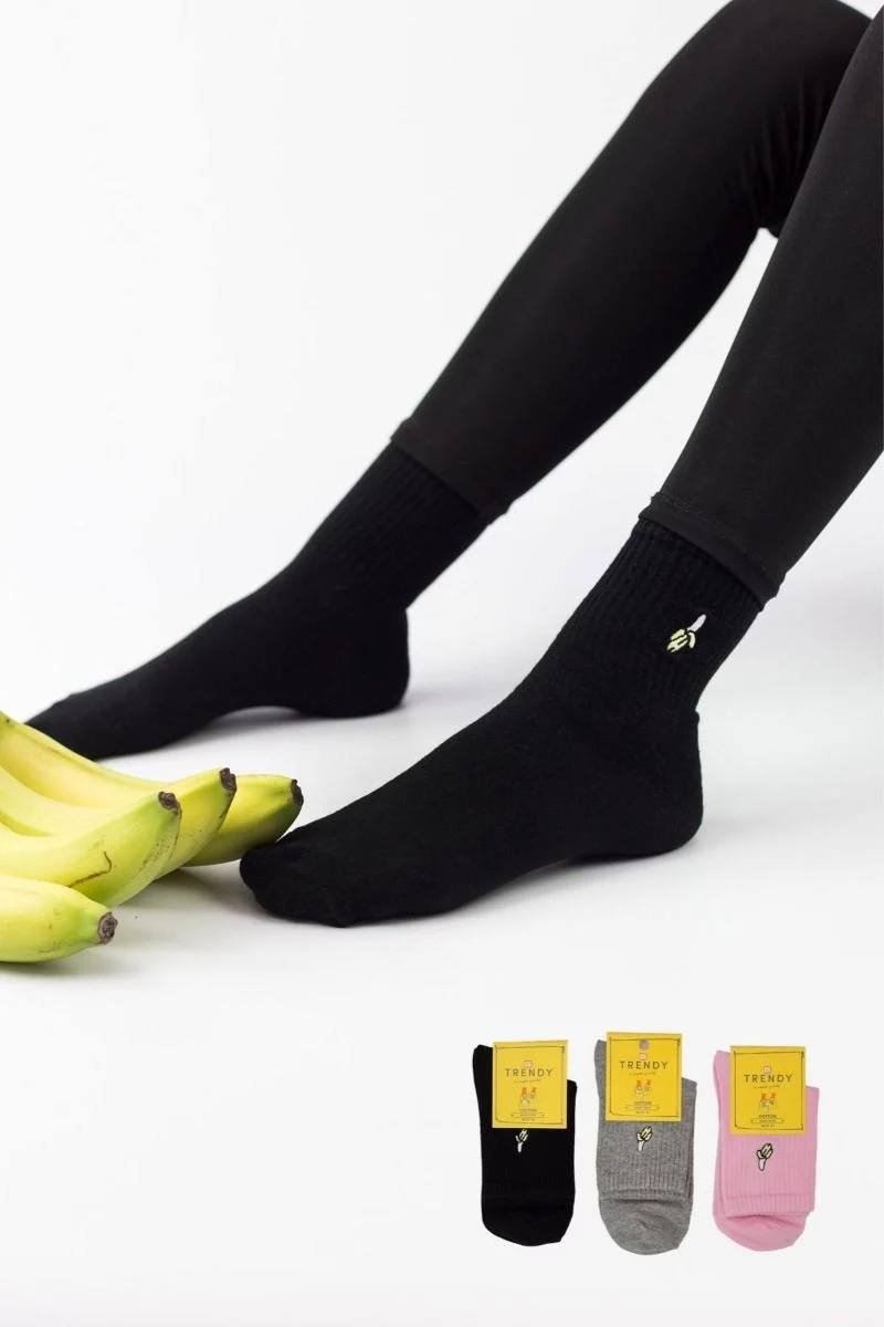 Γυναικείες Ημίκοντες Κάλτσες Trendy BANANAS III 3 ζευγάρια