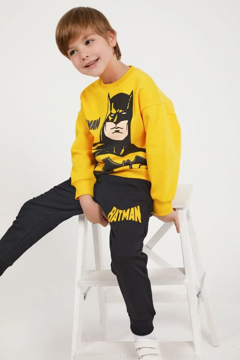 Παιδική φόρμα για αγόρι Warner Bros BATMAN βαμβακερή χειμωνιάτικη