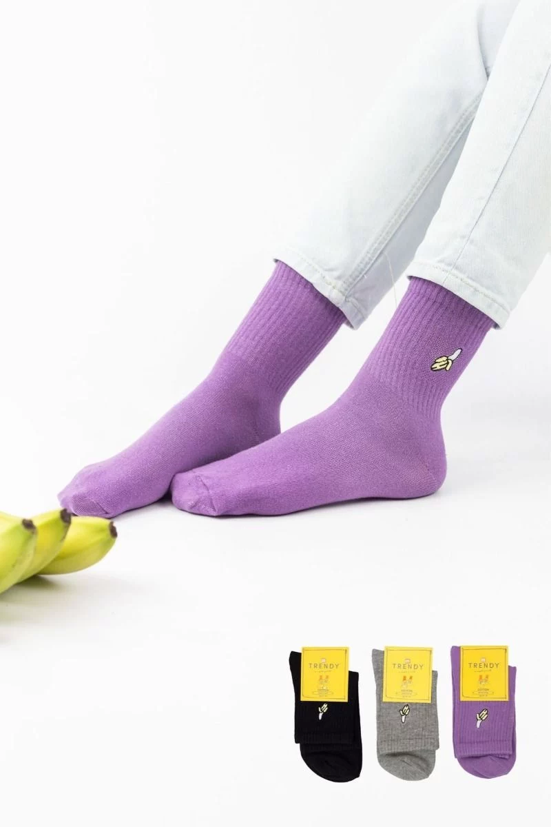 Γυναικείες Ημίκοντες Κάλτσες Trendy BANANAS II 3 ζευγάρια