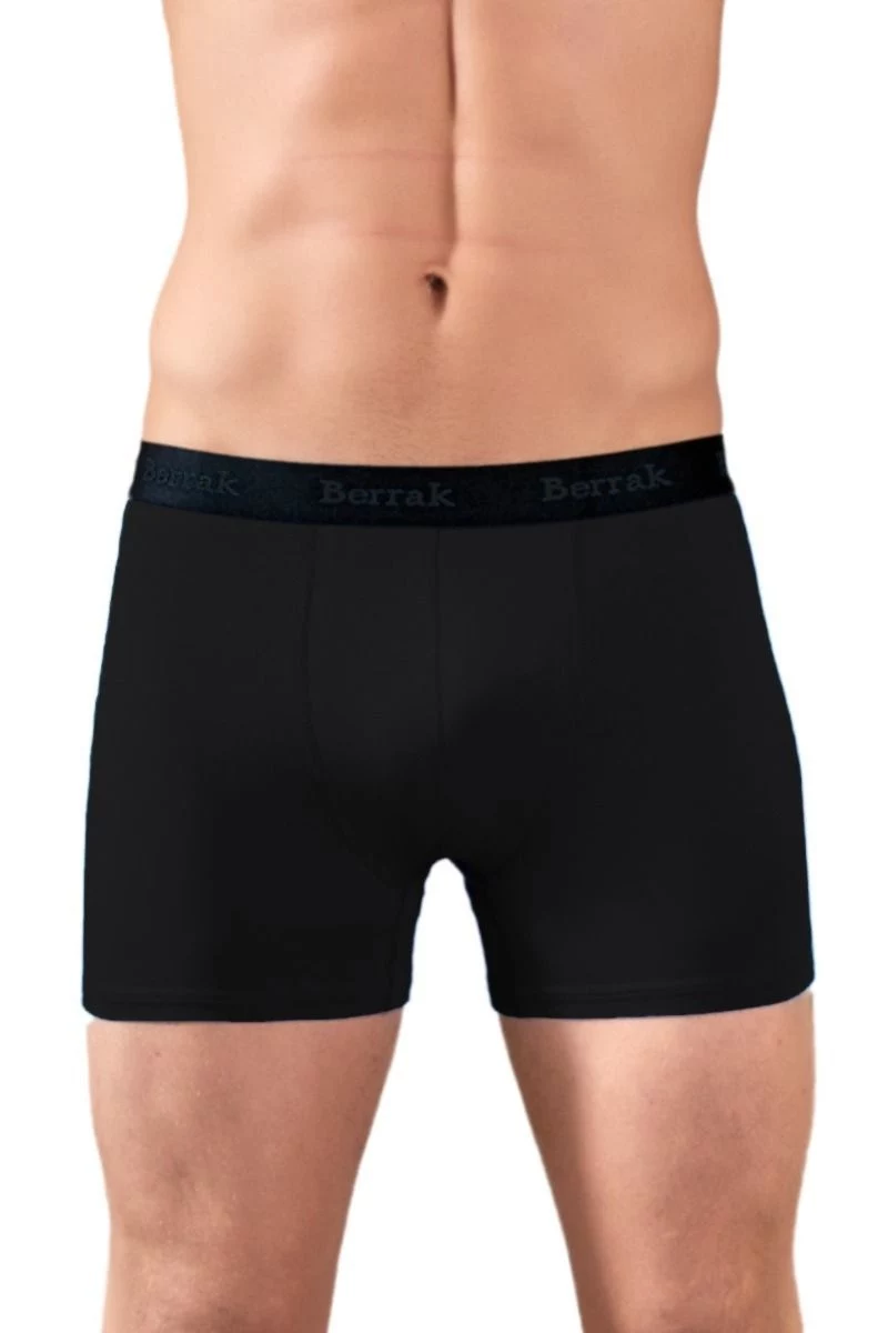 Ανδρικό Boxer "Berrak" SIMPLE μονόχρωμο με σχέδιο στο λάστιχο