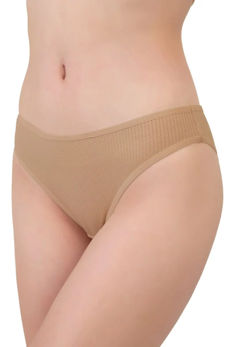 Γυναικεία slip εσώρουχα 5 τεμάχια nude αποχρώσεις ριπ ελαστικά