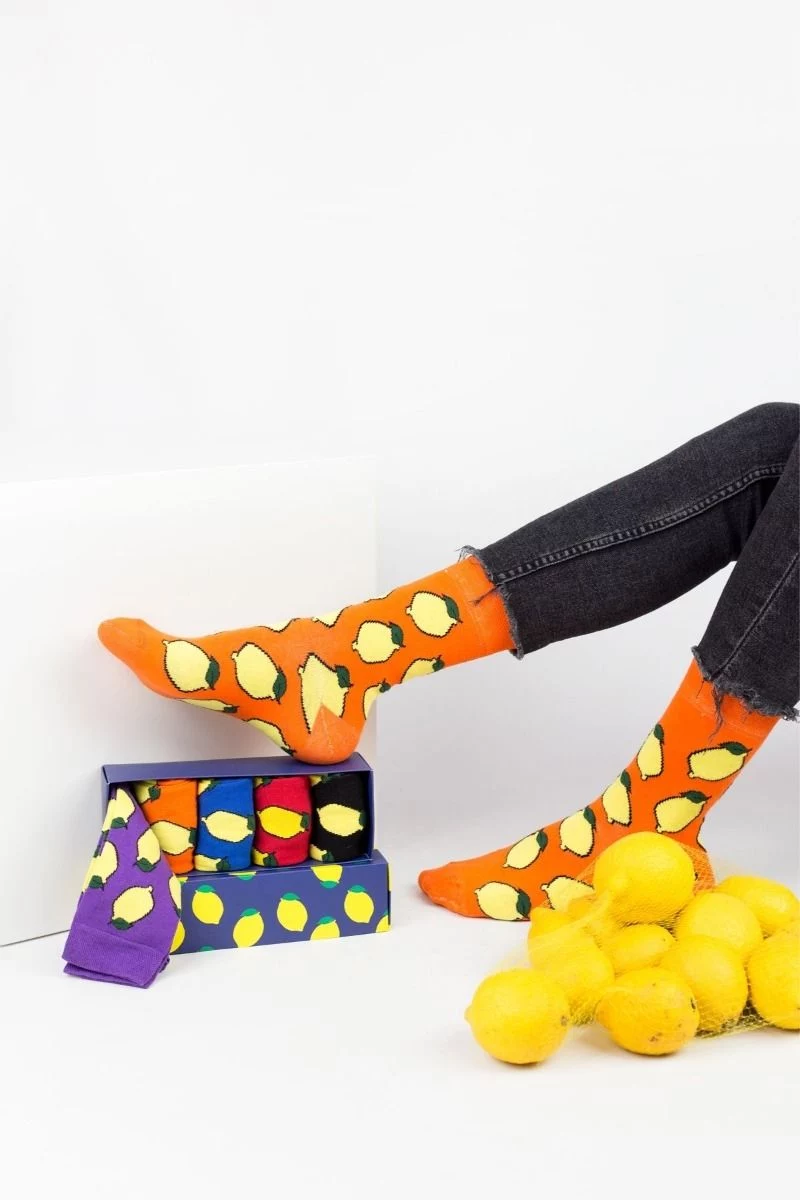 Fashion Κάλτσες Livoni LEMONS 5 Ζευγάρια