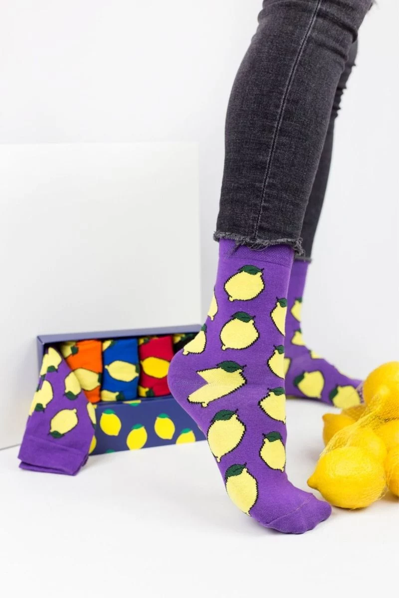 Fashion Κάλτσες Livoni LEMONS 5 Ζευγάρια