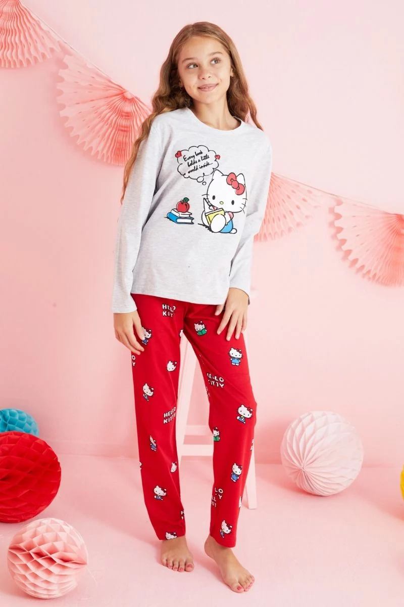 Κοριτσίστικη Πιτζάμα "siyah inci" HELLO KITTY