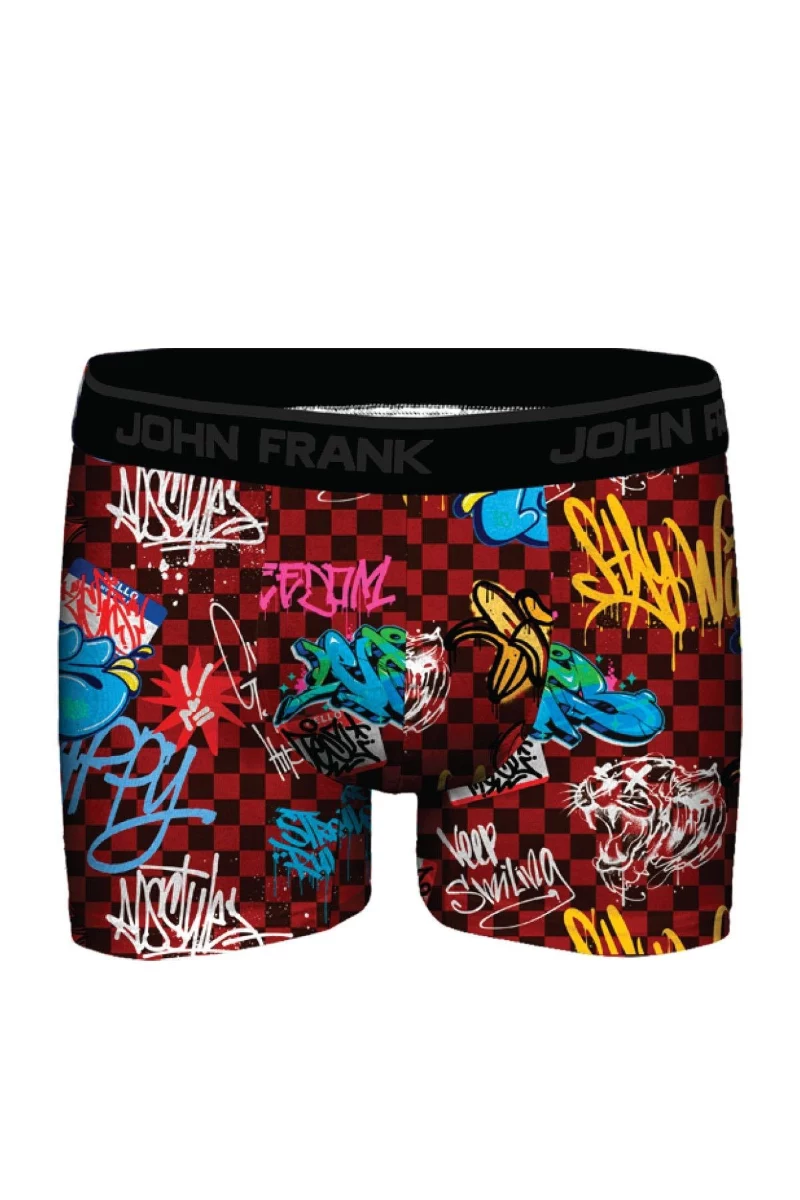 Ανδρικό Boxer John Frank SPRAY CHECKERED Micro Modal