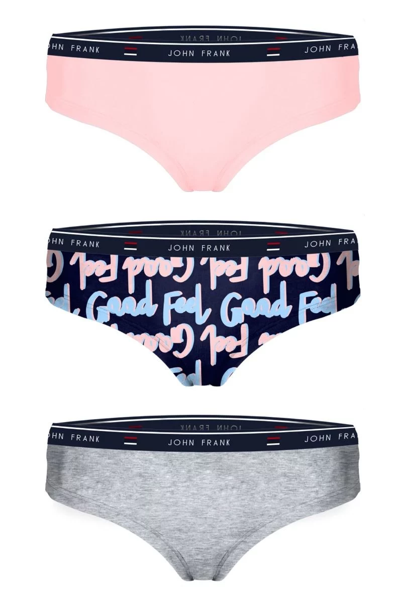 Γυναικεία Hipster John Frank "FEEL GOOD II" 3 τεμάχια