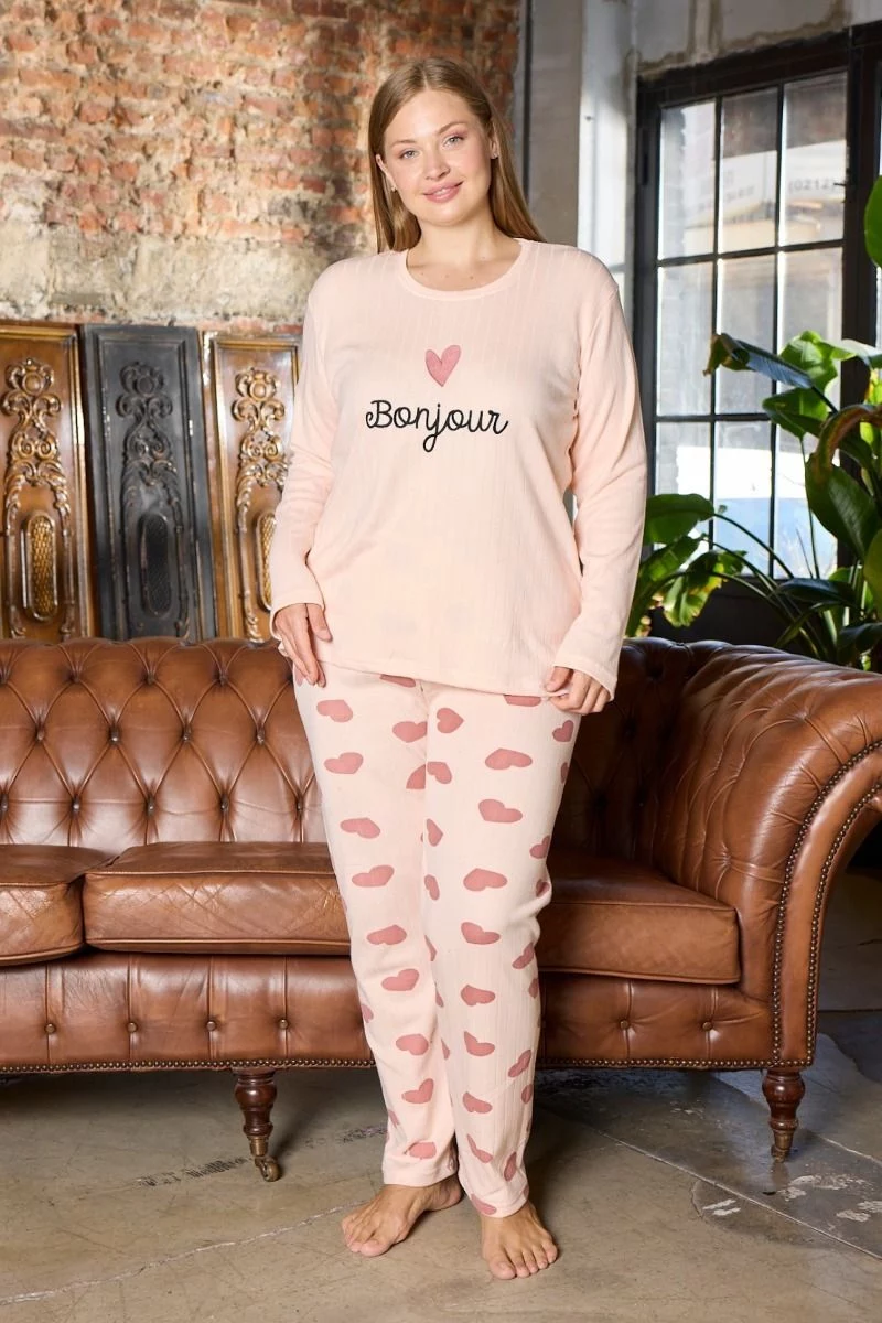 Πιτζάμα Plus Size "Modalove" BONJOUR